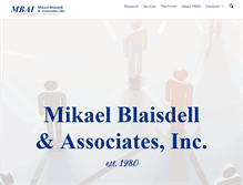 Tablet Screenshot of mblaisdell.com